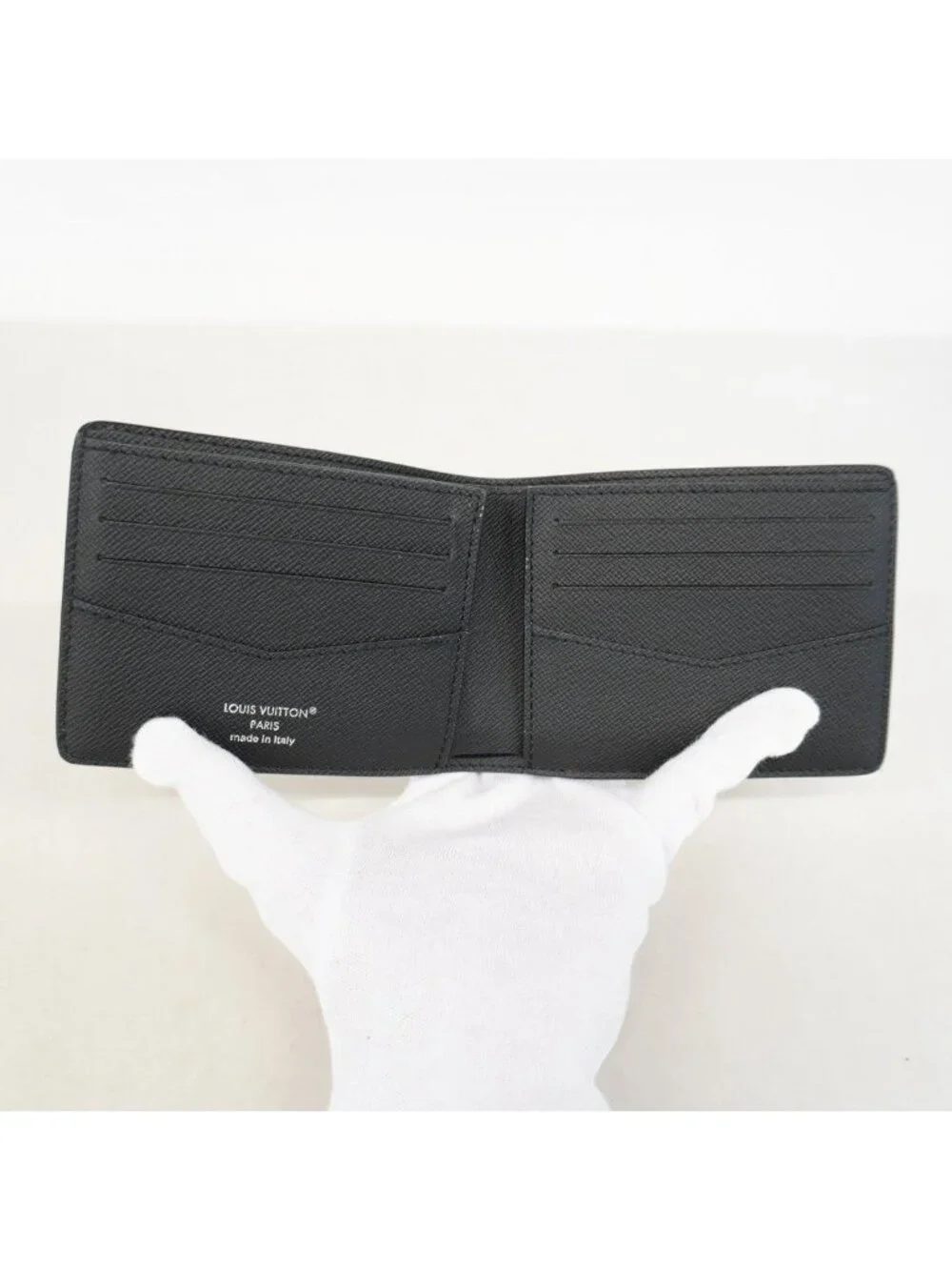 Louis Vuitton Wallet Damier Graphite Portefeuille Calf Black Gray